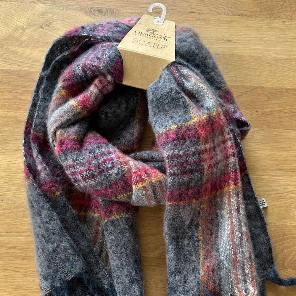 Chic Multicolor Plaid Scarf